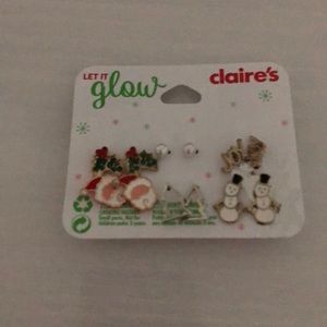 Claire’s christmas earrings